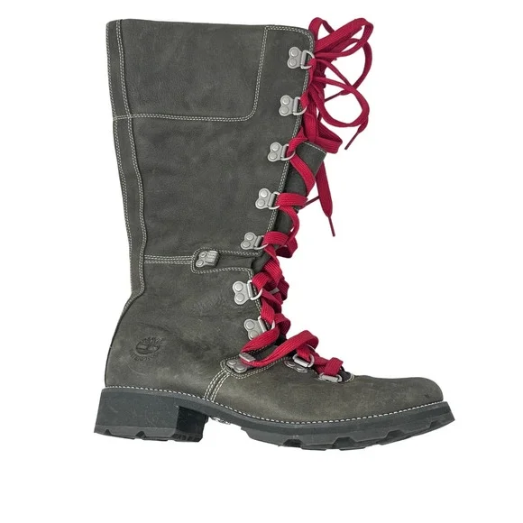 Timberland hotsell red laces